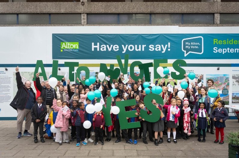 Alton estate says Yes to better future in ground-breaking ballot